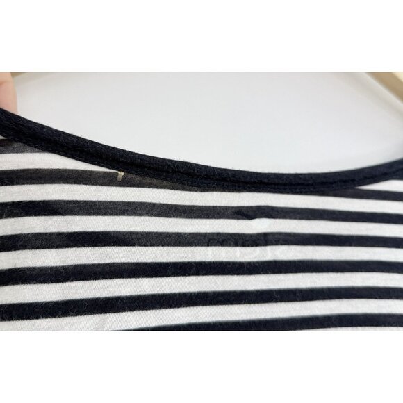 Stem Black & White Striped Organic Cotton Shirt Size M See Photos - Picture 10 of 12